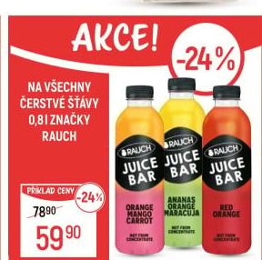 Šťáva čerstvá Juice Bar Rauch