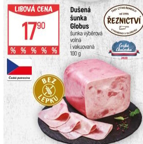 Šunka dušená výběrová Globus
