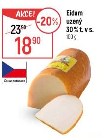 Sýr Eidam uzený 30% Lacrum