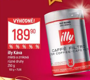 Zrnkové kávy Illy