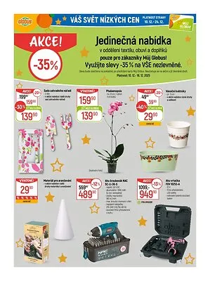 akční leták Globus 10.12.2025-16.12.2025