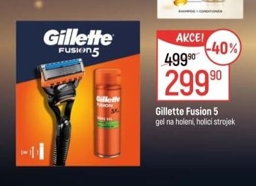 Gillette Fusion 5 gel na holení, holící strojek