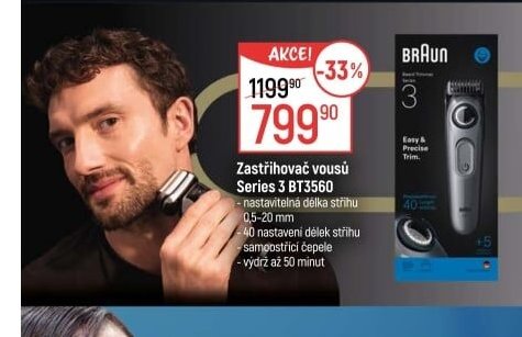 Zastřihovač vousů Series 3 BT3560
