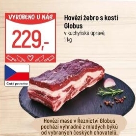 Hovězí žebra s kostí Globus