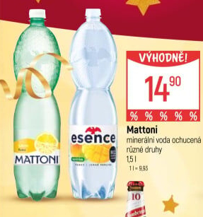 Ochucená voda Mattoni