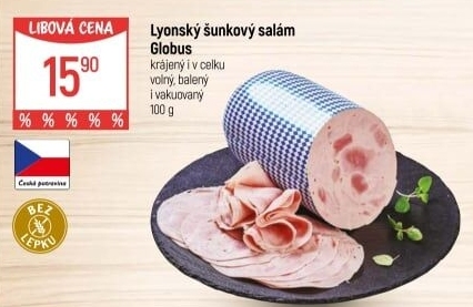 Salám lyonský šunkový Globus