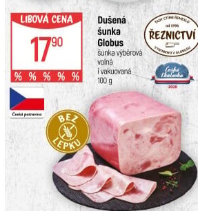 Šunka dušená výběrová Globus