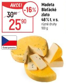 Sýr Blaťácké zlato Madeta