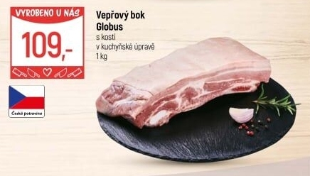 Vepřový bok s kostí Globus