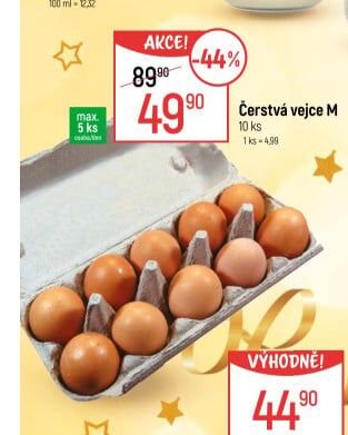 Čerstvá vejce M