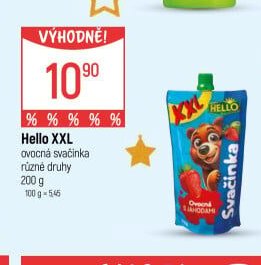 Hello XXL ovocná svačinka