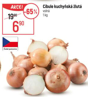 Cibule kuchyňská žlutá