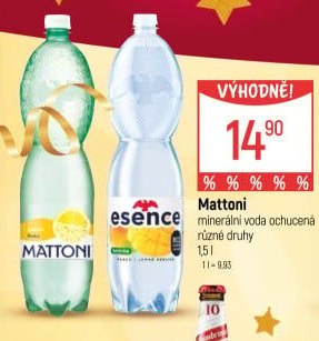 Ochucená voda Mattoni