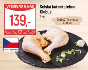 Selská kuřecí stehna Globus