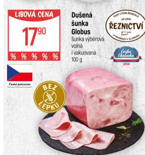 Šunka dušená výběrová Globus