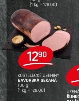 KOSTELECKÉ UZENINY BAVORSKÁ SEKANÁ