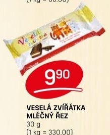 Dezert řez Veselá zvířátka