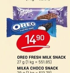 Fresh Milk snack Oreo