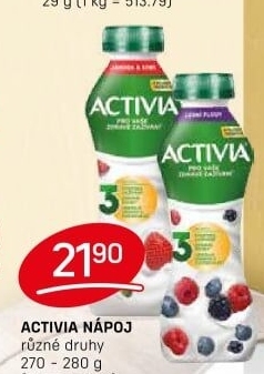 Jogurtový nápoj Activia Danone