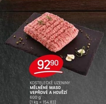 Mělněné maso mix Kostelecké uzeniny