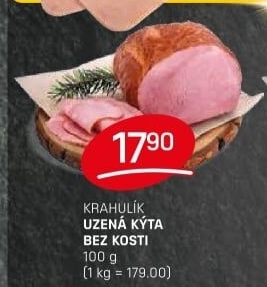 Uzená kýta bez kosti Krahulík