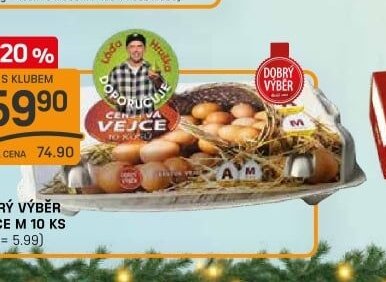 Dobrý výběr vejce M