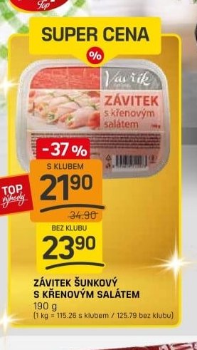 ZÁVITEK ŠUNKOVÝ S KŘENOVÝM SALÁTEM