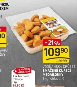VODŇANSKÁ DRŮBEŽ SMAŽENÉ KUŘECÍ MEDAILONKY