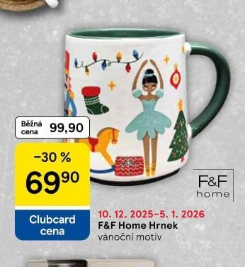 F&F Home Hrnek vánoční motiv