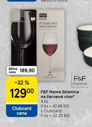 F&F Home Sklenice na červené víno