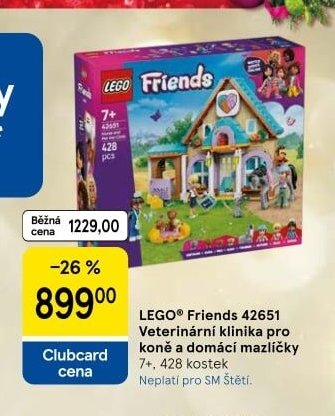 LEGO® Friends 42651 Veterinární klinika pro koně a domácí mazlíčky - Tesco akcniletaky.com