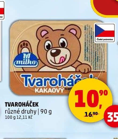 TVAROHÁČEK různé druhy | 90 g
