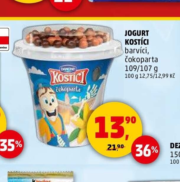 JOGURT KOSTÍCI barvící, čokoparta 109/107 g