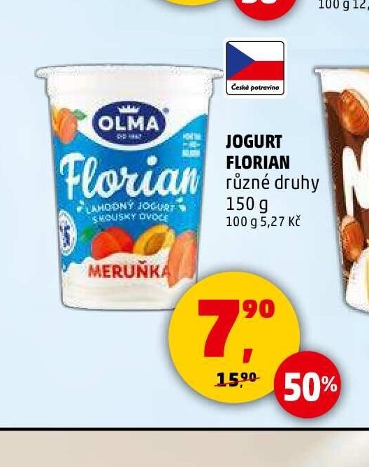 JOGURT FLORIAN různé druhy 150 g