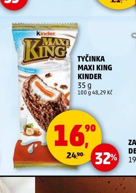 TYČINKA MAXI KING KINDER 35 g