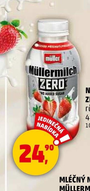 NÁPOJ MÜLLERMILCH ZERO různé druhy 400 g