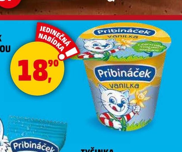 PRIBINÁČEK S VANILKOVOU PŘÍCHUTÍ 125 g