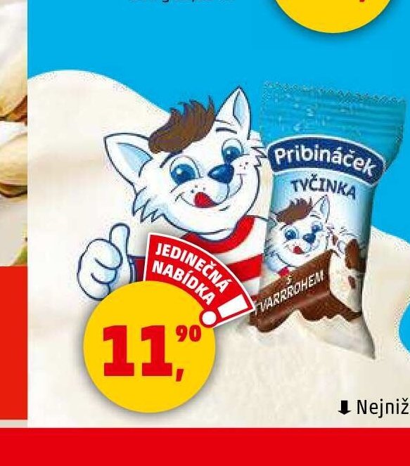 TYČINKA S TVAROHEM PRIBINÁČEK 38 g