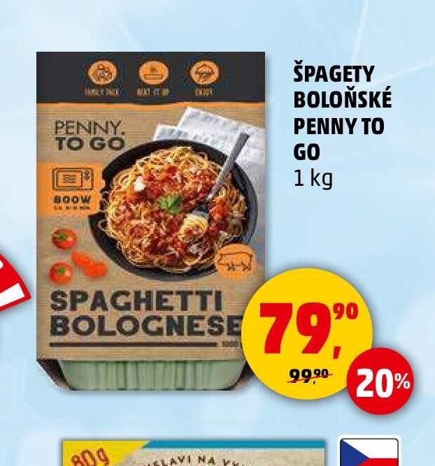ŠPAGETY BOLOŇSKÉ PENNY TO GO