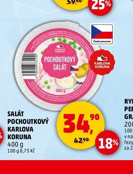 SALÁT POCHOUTKOVÝ KARLOVA KORUNA