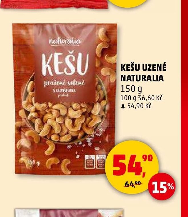 Kešu uzené Naturalia