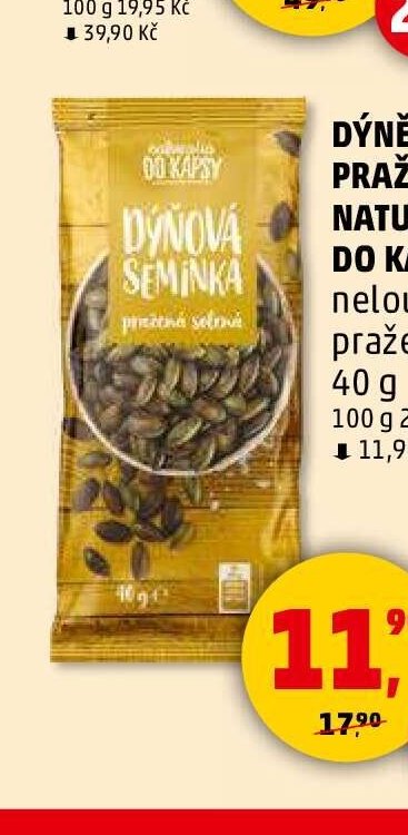 Dýně pražená do kapsy Naturalia