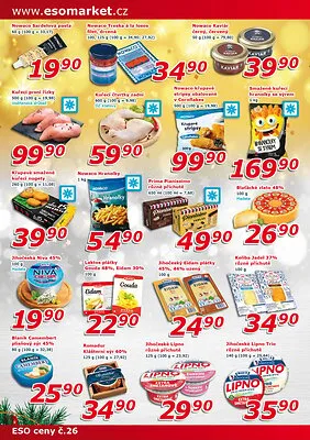 akční leták ESO MARKET 10.12.2025-31.12.2025