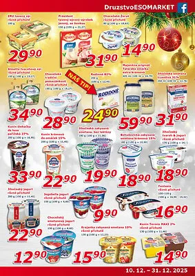 akční leták ESO MARKET 10.12.2025-31.12.2025