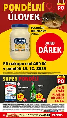 akční leták Penny Market 11.12.2025-15.12.2025