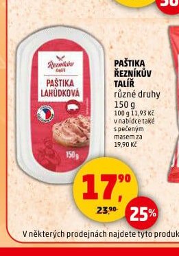 PAŠTIKA ŘEZNÍKŮV TALÍŘ