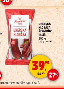 UHERSKÁ KLOBÁSA ŘEZNÍKŮV TALÍŘ