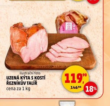 UZENÁ KÝTA S KOSTÍ ŘEZNÍKŮV TALÍŘ