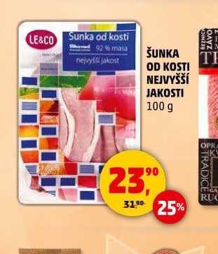 ŠUNKA OD KOSTI NEJVYŠŠÍ JAKOSTI