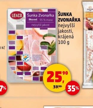ŠUNKA ZVONAŘKA NEJVYŠŠÍ JAKOSTI